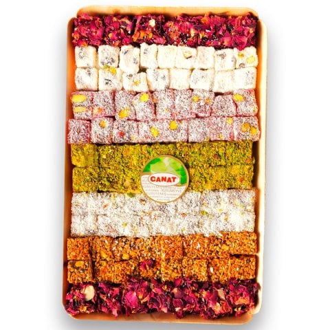 Hediyelik Duble Lokum Tahta 700gr