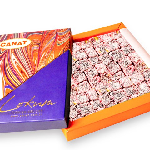 Hediyelik Narlı Duble Lokum 450gr