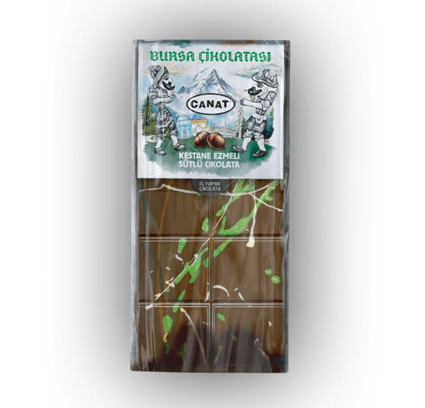 Bursa Çikolatası 175 gr (Kestane Ezmeli Sütlü Çikolata)